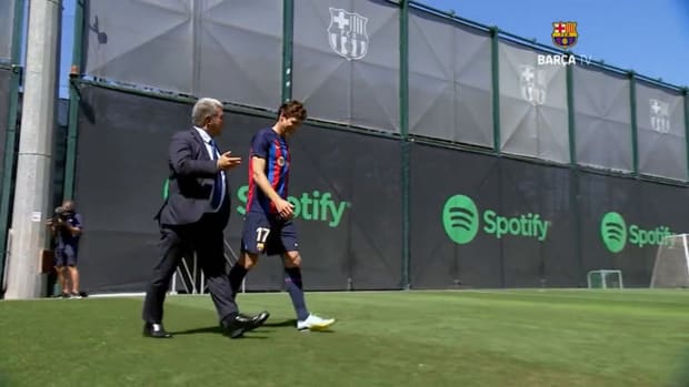 Marcos Alonso's presentation as a Barça player